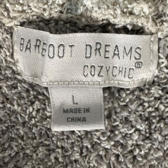 Barefoot Dreams CozyChic Windowpane Drape Cardigan Size Large - Picture 7 of 9